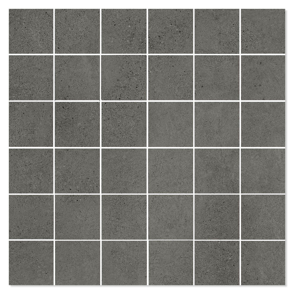Mosaikkflis Integra Svart Matt 30x30 (5x5) cm